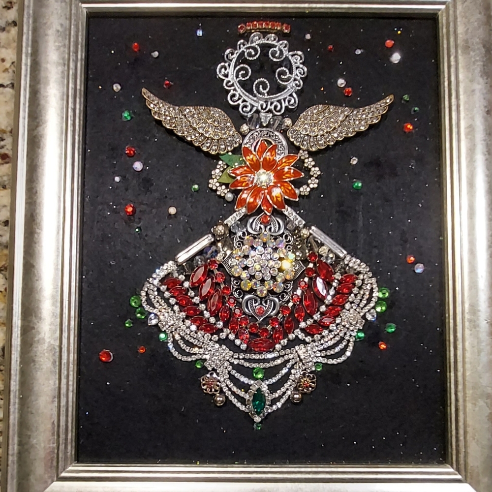 Framed Jewelry Angel Picture
